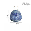 Axyaa Ceramic Egg Shape Bowl with Lid for Soup and Desserts