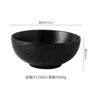 Axyaa Stone Patterned Large Capacity Ceramic Soup Bowl