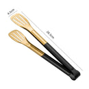 Axyaa Stainless Steel BBQ Steak Tongs - Hollow Grill Clamp & Kitchen Utensil