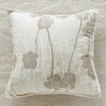 Axyaa Orange Garden Leaves Jacquard Cushion Cover, 45x45cm