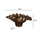 Axyaa Wave Edge Resin Vase Pot for Home Floral Decor
