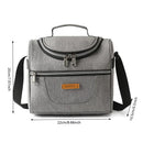 Axyaa Solid Color Tote Cooler Bags Insulated Lunch Bag for School Office