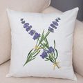 Axyaa Lavender Letter Sofa Cushion Cover for Home Car Living Room Bedroom Decor