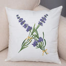 Axyaa Lavender Letter Sofa Cushion Cover for Home Car Living Room Bedroom Decor