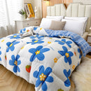 Cartoon Print Warm Winter Quilt: Single-Queen Size, Fluffy & Machine Washable by Axyaa.