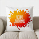 Autumn Vibes: Bird & Pumpkin Pillow Cover by Axyaa