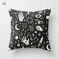Axyaa Black Cat Party Halloween Anime Cushion Cover Ghost Skull Pumpkin Decor