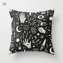 Axyaa Black Cat Party Halloween Anime Cushion Cover Ghost Skull Pumpkin Decor