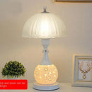 Axyaa Nordic Ceramic Bedside Lamp - Adjustable LED Upright Table Lamp