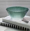Axyaa Fruit Plate Glass Bowl Soup Bowl Salad Bowl Living Room Household Dishes
