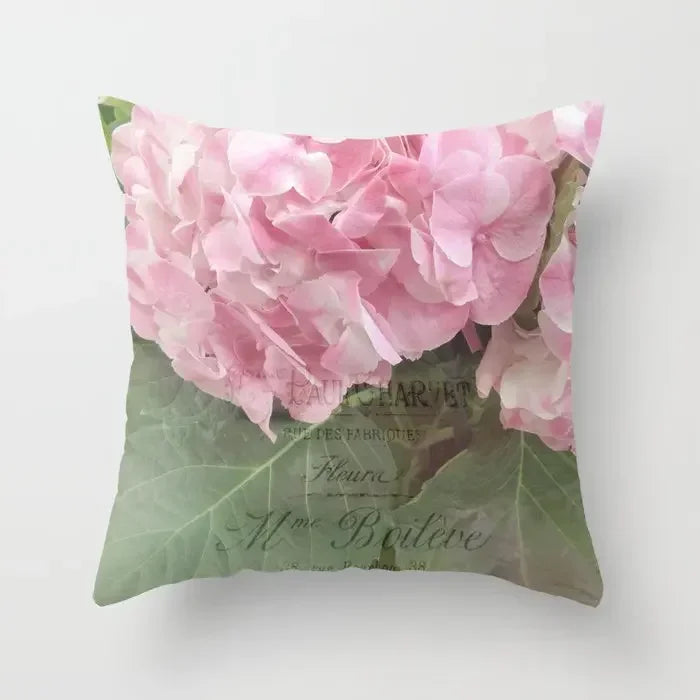 Axyaa Retro Floral Rose Print Pillowcase for Farmhouse Decor 45*45cm