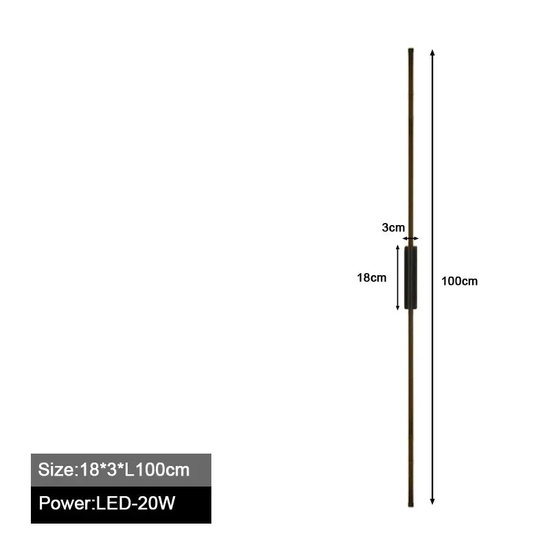 Axyaa Nordic Slim LED Wall Sconces for Bedroom & Living Room