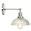 Axyaa Clear Glass LED Wall Sconce Industrial Loft Light Fixtures