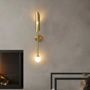 Axyaa Golden Metal LED Wall Lamps for Bedroom & Living Room Wall Decor