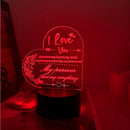 Axyaa Acrylic Night Light: USB Powered Gift for Friends and Girlfriends