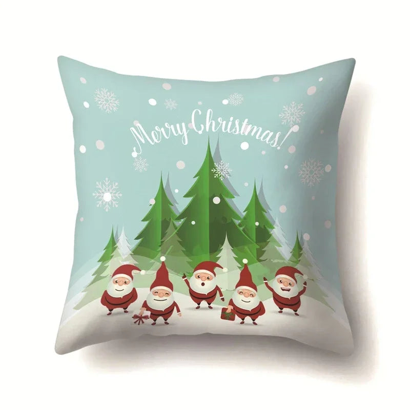 Axyaa Christmas Tree Throw Pillow Case - Festive Xmas Cushion Cover for Home Decor