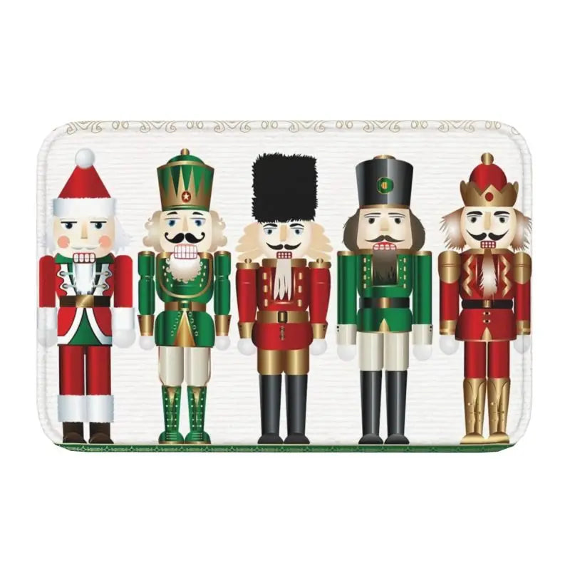 Axyaa Nutcracker Soldier Doll Door Mat Home Decor