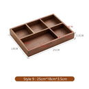 Axyaa Solid Wood Entrance Desk Organizer Tray - Storage for Keys, Jewelry, Cosmetics