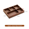 Axyaa Solid Wood Desk Organizer Tray for Office and Home Storage
