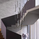 Modern LED Chandeliers by Axyaa: Stylish Staircase Pendant Light for Living Room