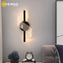 Axyaa Tricolor Acrylic LED Wall Sconces for Living Room & Hotel Hallway