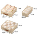 Axyaa Fabric Drawer Organizers for Underwear Socks Bra - Wardrobe Shelf Organizer