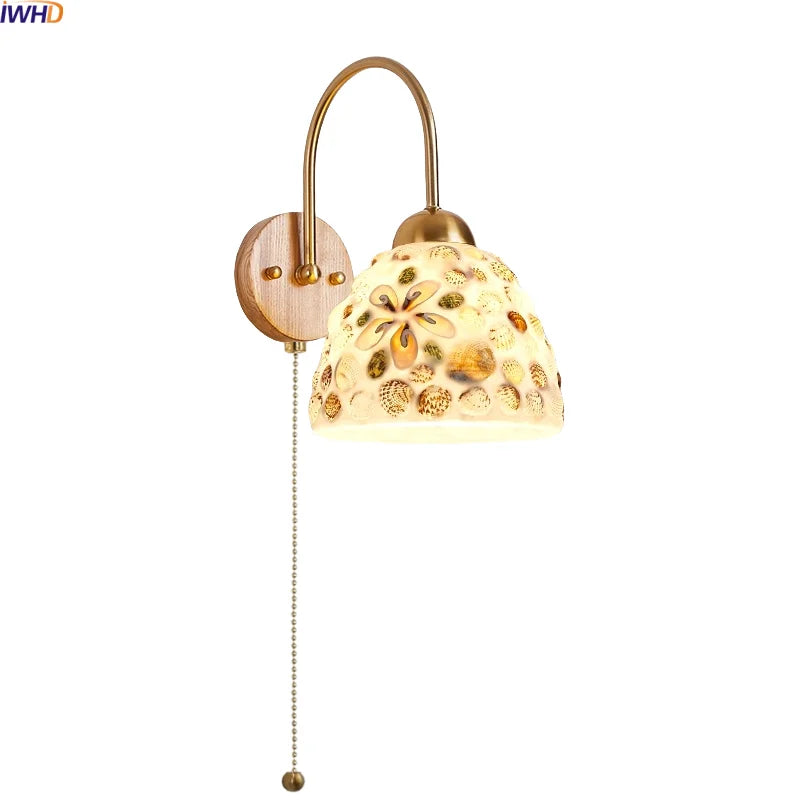 Axyaa Shells Resin LED Wall Lamp for Home Decor and Interior Design