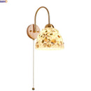 Axyaa Shell Resin LED Wall Lamp for Indoor Bedroom Decor Lighting