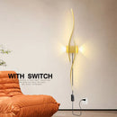 Axyaa LED Wall Lights: Bedroom TV Background Bedside Sconce, Black/White, AC85-265V