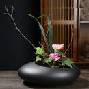 Axyaa Chinese Ceramic Flowerpot Vase Bonsai Floral Home Decoration Arrangement Accessory