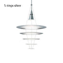 Axyaa Designer White Chandelier: Flying Saucer Pendant Light for Restaurant & Living Room