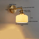 Axyaa Nordic LED Wall Sconce Pull Chain Switch Light for Home Decor