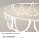 Axyaa White Curved Artistic Pendant Lamp – Modern Nordic Decorative Lighting