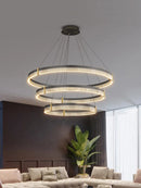 Axyaa Modern LED Chandelier for Living Room, Bedroom, and Dining Room