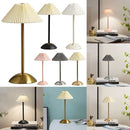 Axyaa Nordic Wooden Base Table Lamp - Modern Bedroom Living Room Decor