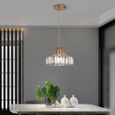 Axyaa Crystal LED Ceiling Chandelier for Dining Room & Bedroom