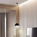 Axyaa Black Glass Pendant Lights - Modern Nordic Chandelier for Dining Room, Kitchen, Bedroom