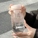 Axyaa Mini Tea Infuser Water Bottle Portable Plastic Drinking Cup