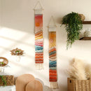 Axyaa Mountain Sunrise Sunset Macrame Tapestry Wall Hanging Boho Room Decor