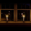 Axya Flameless Flickering Pillar Candle Crystal Lamp with LED Light