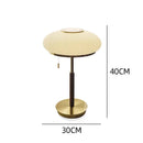 Axyaa White Glass Desk Lamp for Bedroom