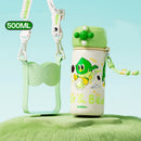 Axyaa Kids Insulated Straw Cup - Stainless Steel Vacuum Flask with Handle