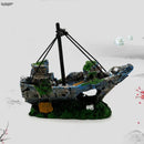 Axyaa Pirate Ship Resin Decoration for Aquarium Fish Tank Landscaping