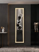 Axyaa Modern Minimalist Entry Wall Decor High-end Hanging Art with Corridor Light