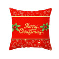 Axyaa Christmas Gift Pillowcase Red Print Cushion Cover for Home Sofa