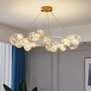 Axyaa LED Glass Ball Chandelier with Remote Control Home Decoration Indoor Lighting