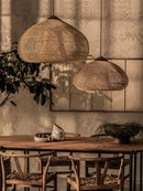 Axyaa Rattan Pendant Lights: Vintage Kitchen Dining Room Luminaries