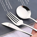 Axyaa 40Pcs Stainless Steel Cutlery Set for Dining and Kitchen