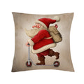 Axyaa Santa Claus Cartoon Decorative Pillowcase 45X45CM