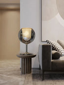 Axyaa Gold Chrome Glass Table Lamp | Luxury Decor for Living Room, Villa, Cafe